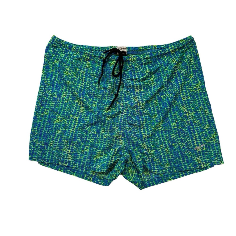 Vintage Solar Mesh Tan Through Men's Swim Shorts Size Large